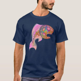 Camisa psicodélica de peixe dos dois lados