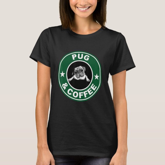 Camisa Pug e Café (Frente)
