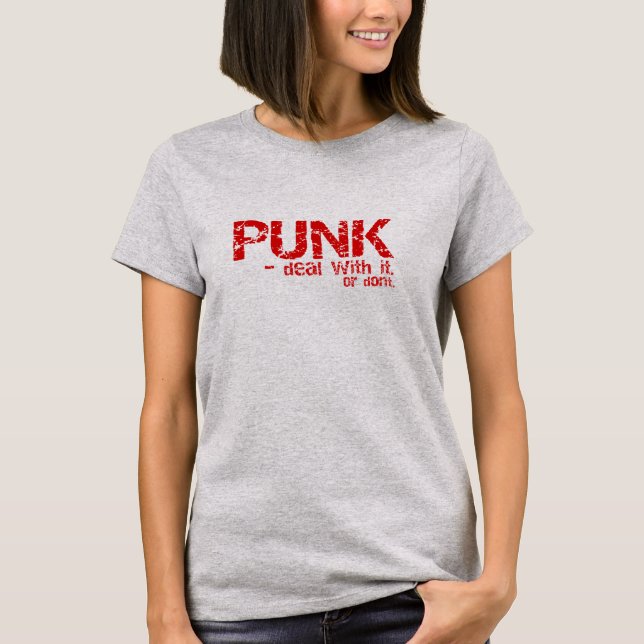 Camisa PUNK - escolha estilo e cor (Frente)