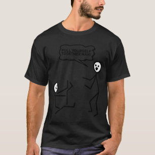 Camisa Puxe-se Camiseta de Boneco