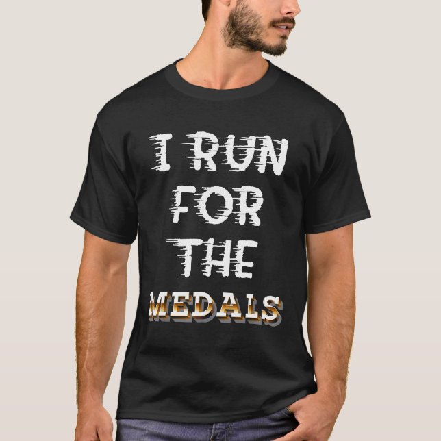 Camisa Que Corro Para A Maratona Das Medalhas. (Frente)
