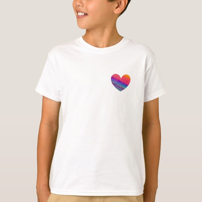Camisa Quebra-Cabeça do Nosso Coração (Peito) (Frente)