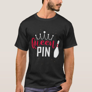 Camisa Queen Pin Bowl Bowling League Para Bowling