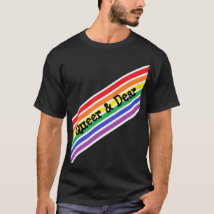Camisa Queer e Querida Diagonal Arco-Íris
