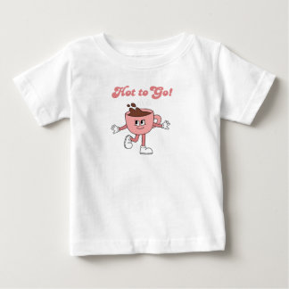 Camisa quente para andar, café com estilo retrô