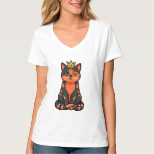 Camisa Rainha Gato - Presente Divertido para Mãe d