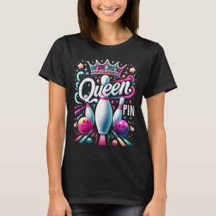 Camisa Rainha Pino Bola de Boliche Liga Para Bolic