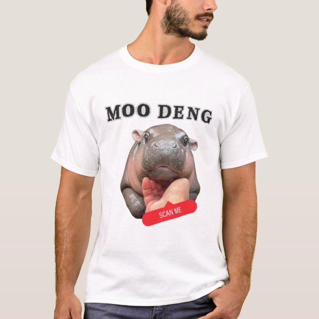 Camisa Rap de Moo Deng Bootleg | Moo Deng Shirt (Frente)