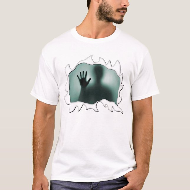 Camisa Rasgada Humor Assustador Engraçado (Frente)