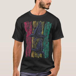 Camisa Raven Homem Garota Mulher camiseta camiseta