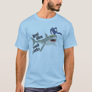 Camisa real dos tubarões do perfurador dos homens