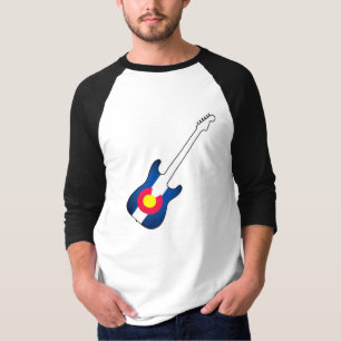 Camisa reglan de guitarra do Colorado