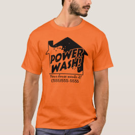 Camisa relativa à promoção do negócio t da lavagem