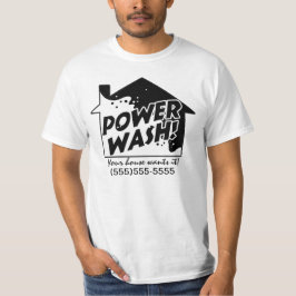 Camisa relativa à promoção do negócio t da lavagem
