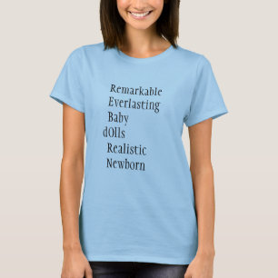 Camisa renascido das bonecas