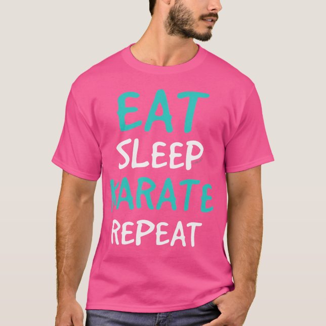 Camisa Repetida De Karate Do Sono - Camisa De Kara (Frente)