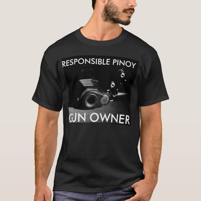 Camisa Responsável do Proprietário da Arma Pinoy (Frente)