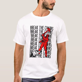 Camisa reta da borda. Propaganda soviética da