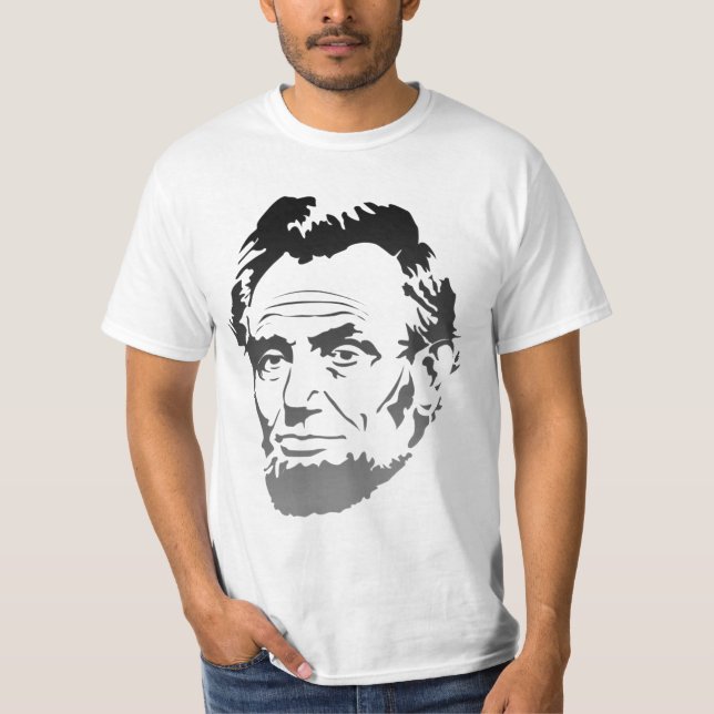 Camisa - retrato de Abe Lincoln Desvanecendo para  (Frente)