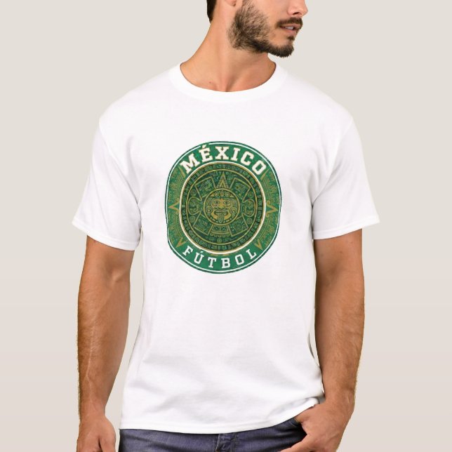 Camisa retrô da Copa do Mundo de Futebol do México (Frente)