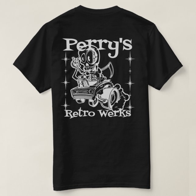 Camisa retro da obscuridade do Werks de Perry (Verso do Design)