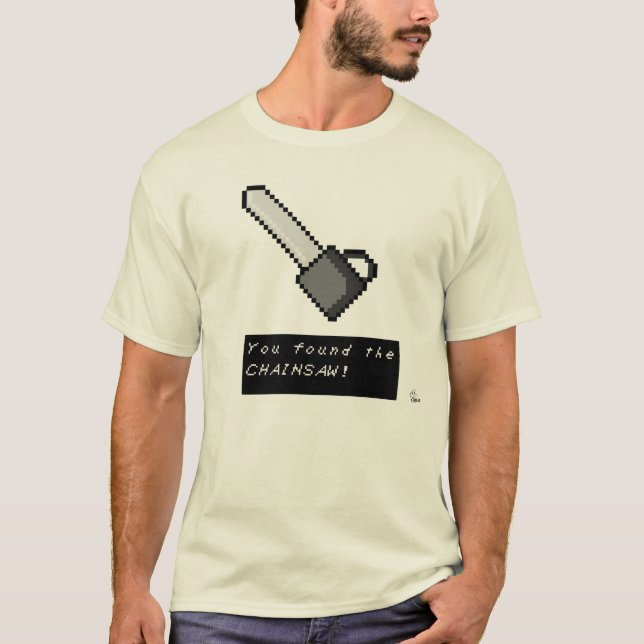 Camisa retro da serra de cadeia do Gamer (Frente)