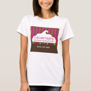 Camisa Retro de Topping de Cupcake