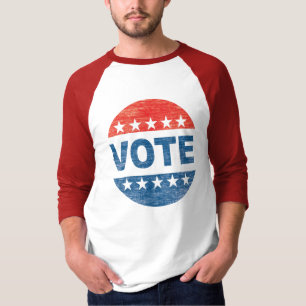 Camisa retro do basebol do voto