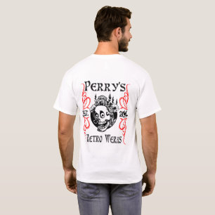 Camisa retro do crânio do Werks de Perry