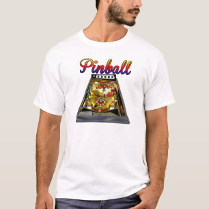 Camisa retro do design de máquina T do Pinball