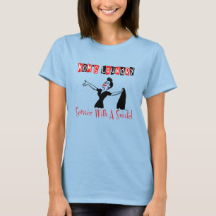 Camisa retro do divertimento da lavanderia da mãe