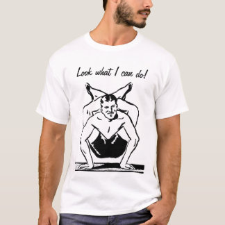 Camisa retro do homem T do Contortionist