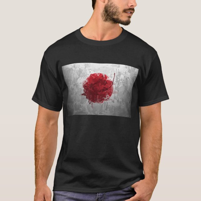 Camisa retro legal da bandeira de Japão (Frente)