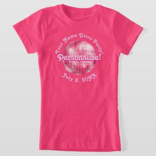 Camisa retrorreflectora cor-de-rosa PERSONALIZADA