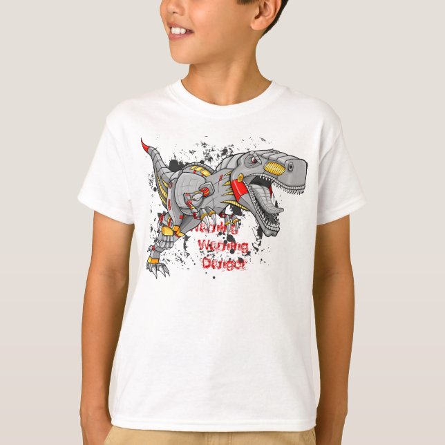 Camisa Robot Cyborg Tyrannosaurus Dinosaur (Frente)