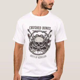 Camisa Rock & Roll Skull and Guitars Álbum de Rock