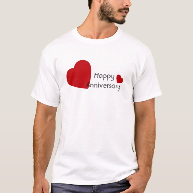 Camisa Romântica de Feliz Aniversário (Frente)