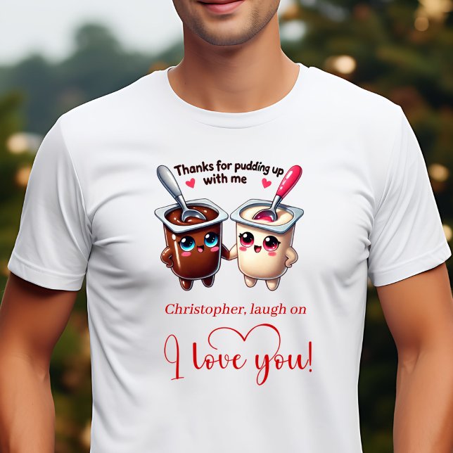 Camisa Romântica de Humor com Comida para o Dia do (Romantic Food Humor Valentine Love Gift T-Shirt)
