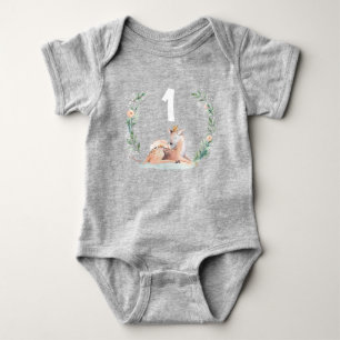 Camisa Romper de Aniversário de 1 ano Inverno Oned