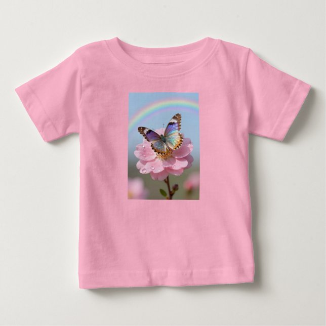 Camisa Rosa Butterfly Bliss (Frente)