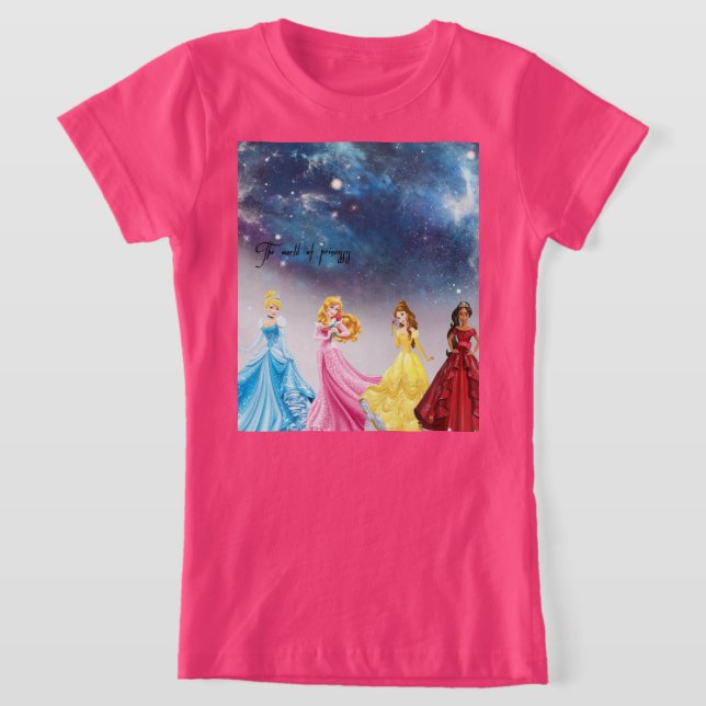 Camisa rosa com belas princesas  (Postura )