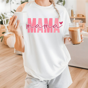Camisa rosa de mamã para presentes de aniversário 