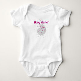 Camisa rosa do Baby Baller
