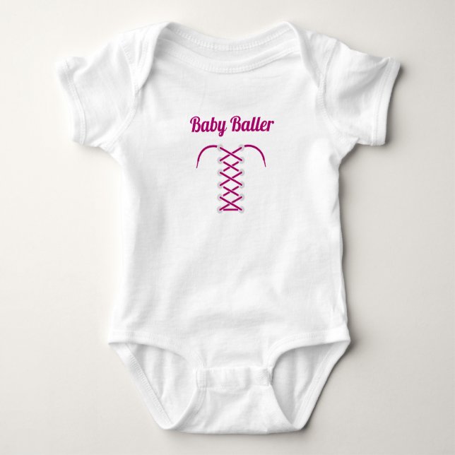Camisa rosa do Baby Baller (Frente)