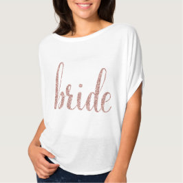 Camisa rosa dourada, estilo voado, fonte brilhante