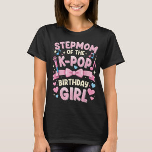 Camisa Rosa Engraçada Stepmom da Garota do Anivers