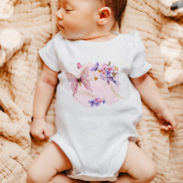 Camisa Rosa Floral de Aniversário Menina Jardim de