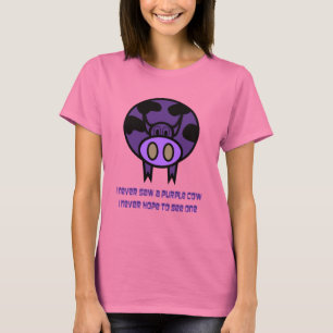 Camisa roxa da vaca T