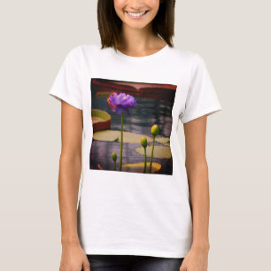 Camisa roxa de Lotus Waterlily T