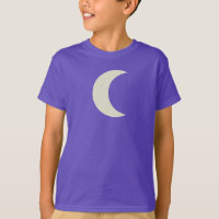 Camisa roxa orgânica da lua crescente